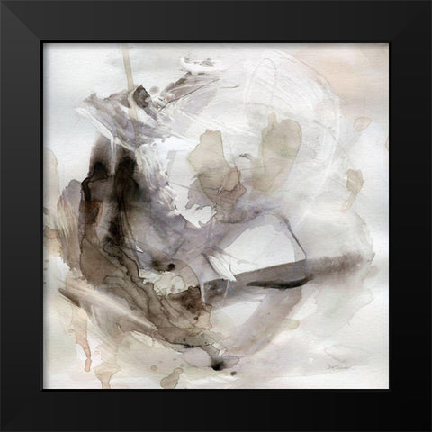 State of Suspension Black Modern Wood Framed Art Print by Robinson, Carol