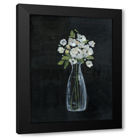 Sophisticated Farm Floral II Black Modern Wood Framed Art Print with Double Matting by Swatland, Sally