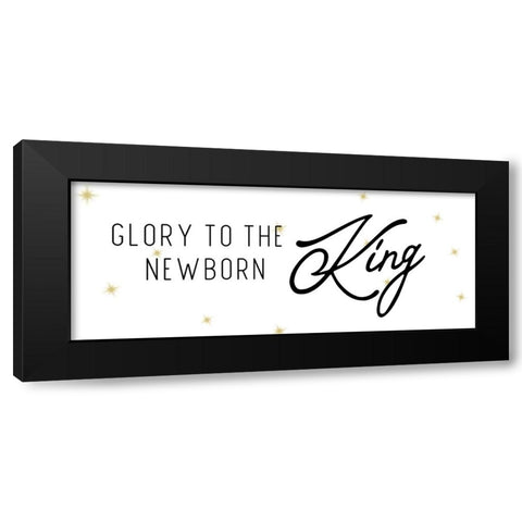 Glory Black Modern Wood Framed Art Print by CAD Designs