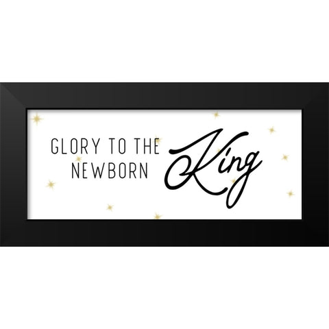 Glory Black Modern Wood Framed Art Print by CAD Designs