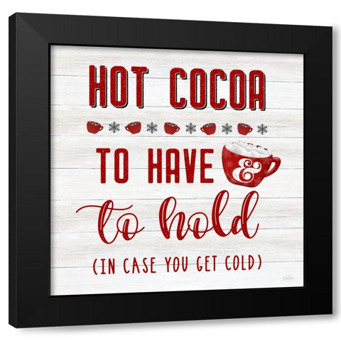 To Have and To Hold Black Modern Wood Framed Art Print by Carpentieri, Natalie