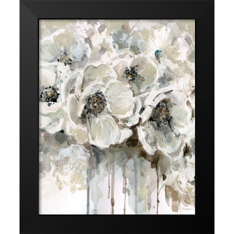 Soft Fragrance I Black Modern Wood Framed Art Print by Robinson, Carol