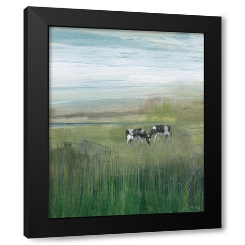 Out to Pasture I Black Modern Wood Framed Art Print by Jill, Susan