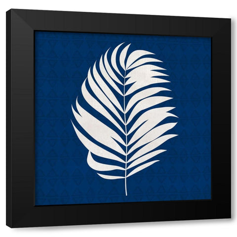 Midnight Palm I Black Modern Wood Framed Art Print with Double Matting by Jill, Susan