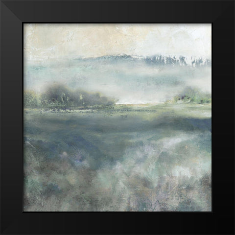 Cool Misty Morning Black Modern Wood Framed Art Print by Robinson, Carol