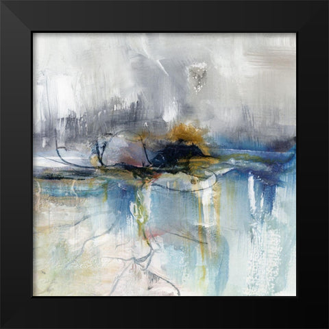 Abstract Striation I Black Modern Wood Framed Art Print by Chang, Stella