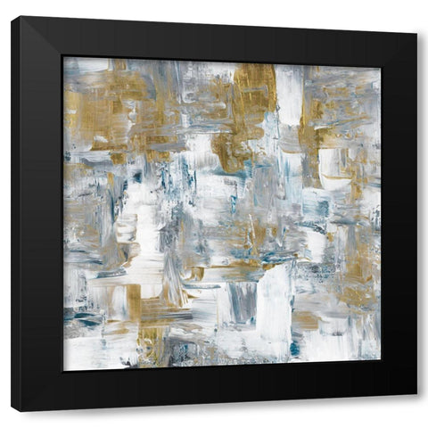 Energy Black Modern Wood Framed Art Print with Double Matting by Chang, Stella
