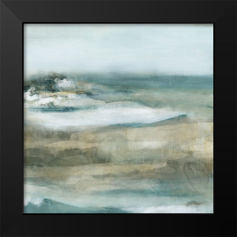 Moody Seas II Black Modern Wood Framed Art Print by Robinson, Carol