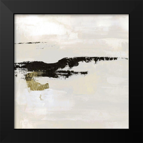 Saffron Summer Black Modern Wood Framed Art Print by Tava Studios