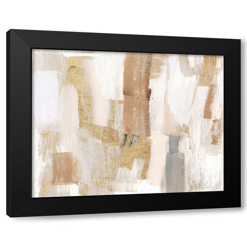 Gold Quartz I Black Modern Wood Framed Art Print with Double Matting by Jill, Susan