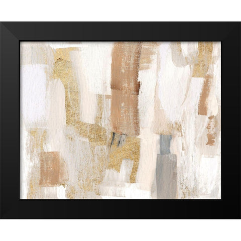 Gold Quartz I Black Modern Wood Framed Art Print by Jill, Susan
