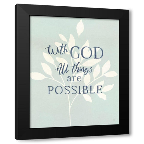 All Things Black Modern Wood Framed Art Print with Double Matting by Jill, Susan