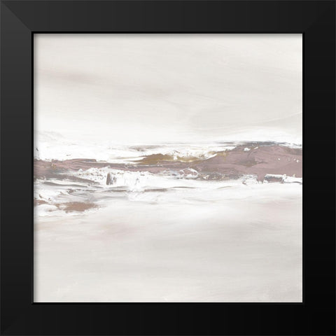 Blushing Breakers Black Modern Wood Framed Art Print by Robinson, Carol