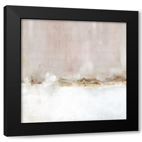 Blushing Days Black Modern Wood Framed Art Print with Double Matting by Robinson, Carol