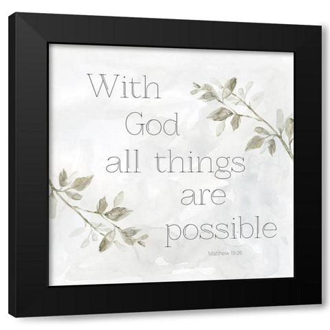 All Things Black Modern Wood Framed Art Print by Robinson, Carol