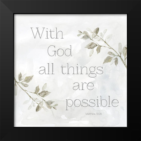 All Things Black Modern Wood Framed Art Print by Robinson, Carol