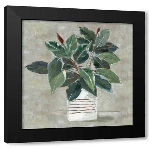 Simple Tropic II Black Modern Wood Framed Art Print by Swatland, Sally