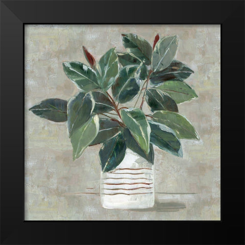 Simple Tropic II Black Modern Wood Framed Art Print by Swatland, Sally