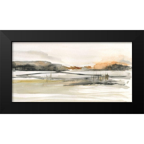 Turnwood Clearing Black Modern Wood Framed Art Print by Jill, Susan