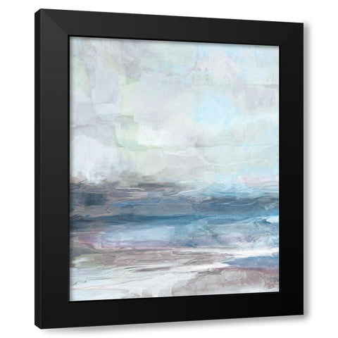 Valle Azzurra Black Modern Wood Framed Art Print with Double Matting by Butler, John