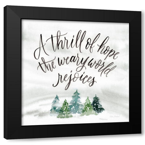 Thrill of Hope Black Modern Wood Framed Art Print by Brockmon, Kristen