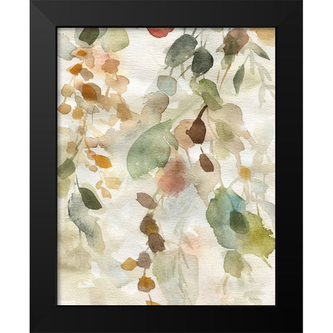 Cascading Nature I Black Modern Wood Framed Art Print by Robinson, Carol