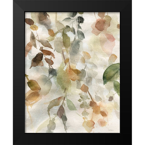 Cascading Nature II Black Modern Wood Framed Art Print by Robinson, Carol