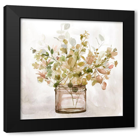 Earthy Garden II Black Modern Wood Framed Art Print by Robinson, Carol