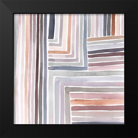 Abstract Line II Black Modern Wood Framed Art Print by Brockmon, Kristen