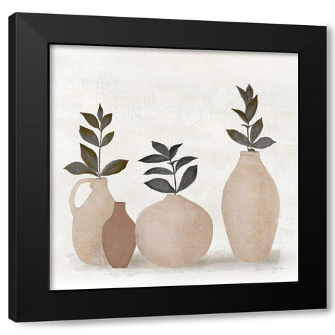 Tuscan Still Life Black Modern Wood Framed Art Print with Double Matting by Tava Studios