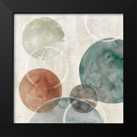 Spatial Curves Revisited Black Modern Wood Framed Art Print by Robinson, Carol