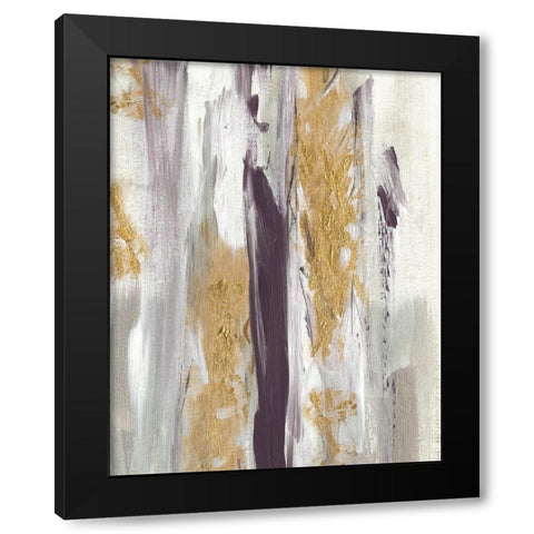 Tumultuous Amethyst II Black Modern Wood Framed Art Print by Jill, Susan