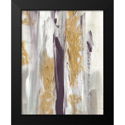 Tumultuous Amethyst II Black Modern Wood Framed Art Print by Jill, Susan