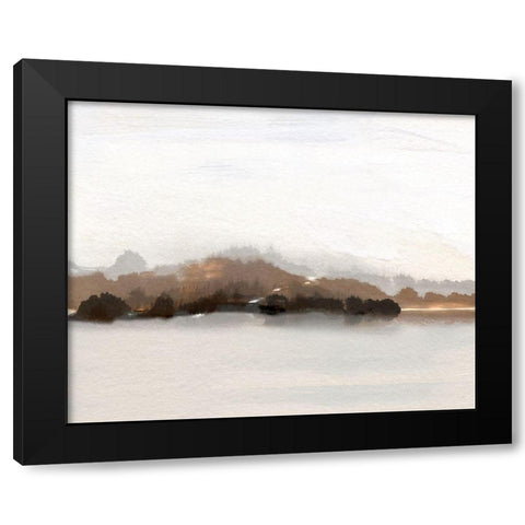 Slauson Mountain at Dusk Black Modern Wood Framed Art Print by Jill, Susan