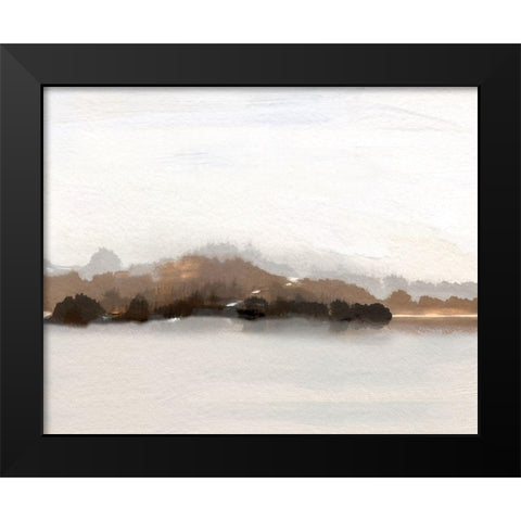 Slauson Mountain at Dusk Black Modern Wood Framed Art Print by Jill, Susan
