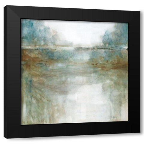 Lights Echo I Black Modern Wood Framed Art Print with Double Matting by Robinson, Carol