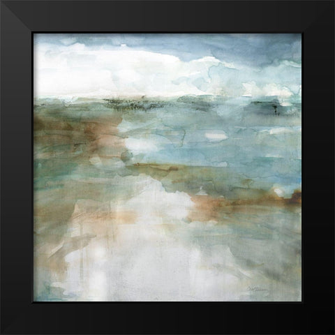 Lights Echo II Black Modern Wood Framed Art Print by Robinson, Carol