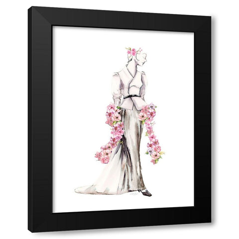Strike A Pose III Black Modern Wood Framed Art Print by Chang, Stella