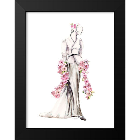 Strike A Pose III Black Modern Wood Framed Art Print by Chang, Stella