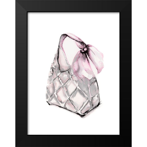 Quilted Hobo Black Modern Wood Framed Art Print by Chang, Stella