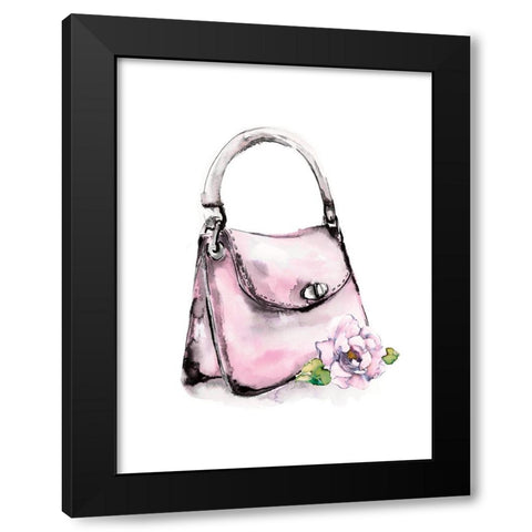 Top Handle Bag Black Modern Wood Framed Art Print with Double Matting by Chang, Stella