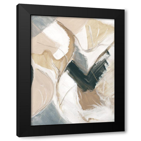 Marble Lines II Black Modern Wood Framed Art Print by Chang, Stella