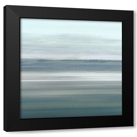 Ocean Expanse Black Modern Wood Framed Art Print with Double Matting by Jill, Susan