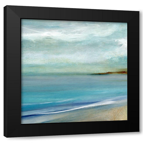 Island Mist Black Modern Wood Framed Art Print by Robinson, Carol
