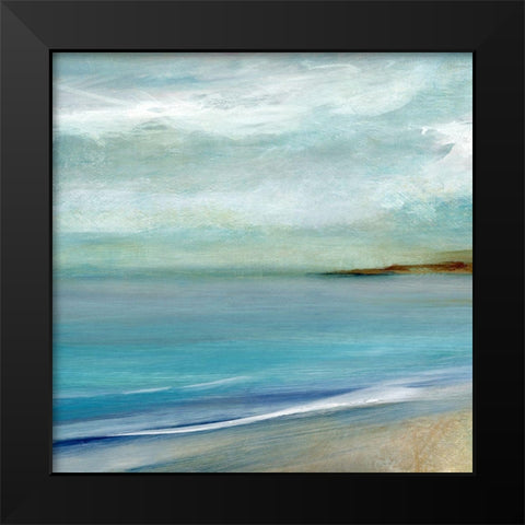 Island Mist Black Modern Wood Framed Art Print by Robinson, Carol