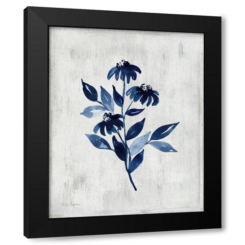 Wild Indigo I Black Modern Wood Framed Art Print with Double Matting by Brockmon, Kristen