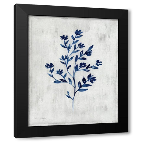 Wild Indigo II Black Modern Wood Framed Art Print with Double Matting by Brockmon, Kristen