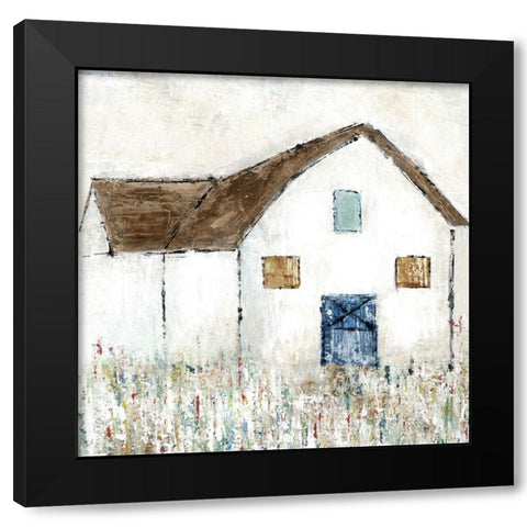 Country Barn I Black Modern Wood Framed Art Print with Double Matting by Tava Studios