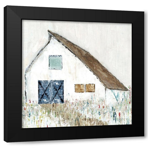 Country Barn II Black Modern Wood Framed Art Print by Tava Studios