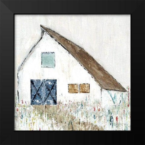 Country Barn II Black Modern Wood Framed Art Print by Tava Studios